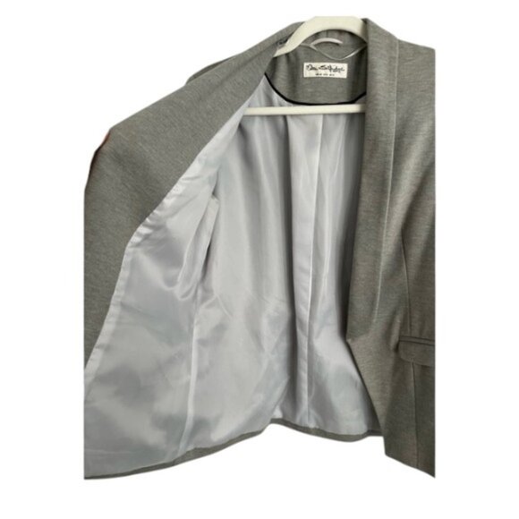 Miss Selfridge grey relaxed fit open blazer size 8 - Picture 5 of 8